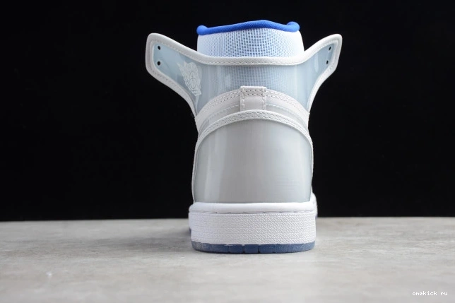 Rep Onekick CK6637-104 Racer Zoom Air Blue 1 White Jordan High Retro 0726